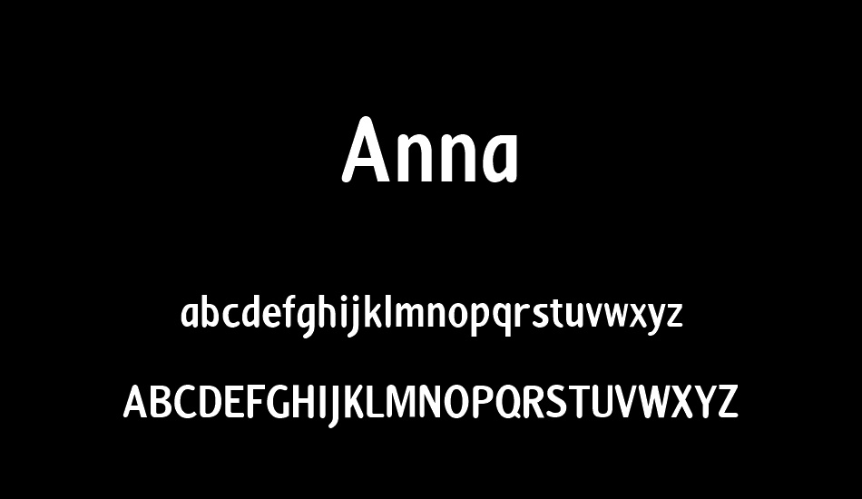 Anna font