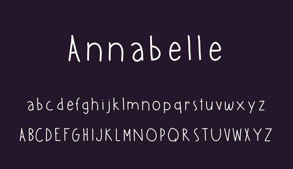 Annabelle font