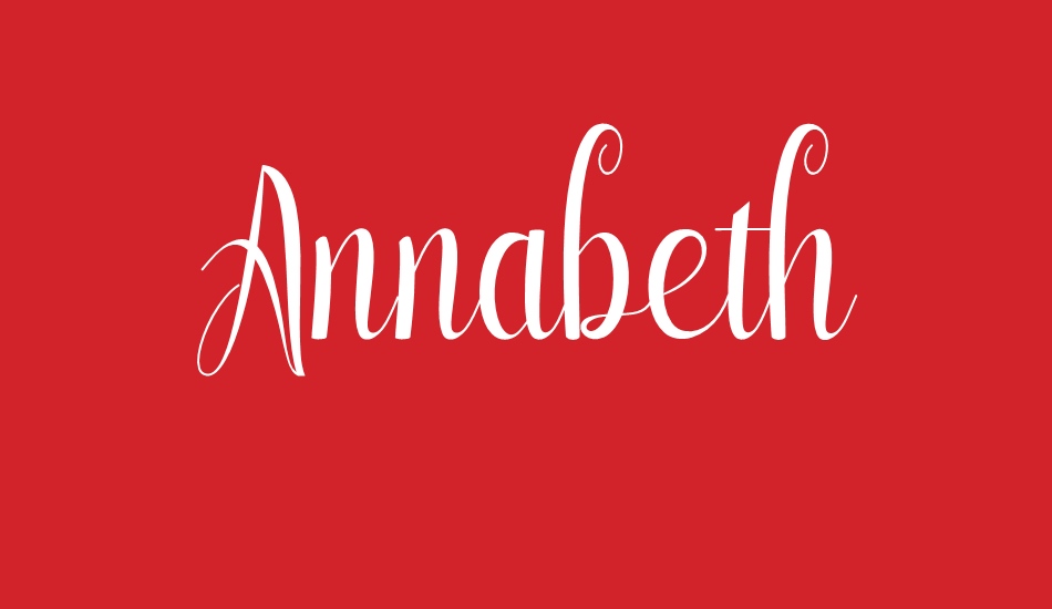 Annabeth font big