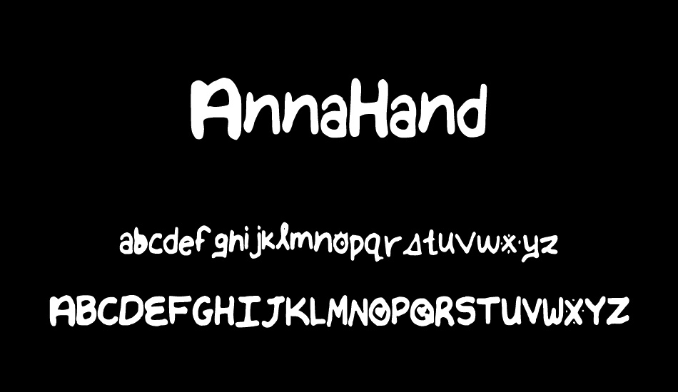 AnnaHand font