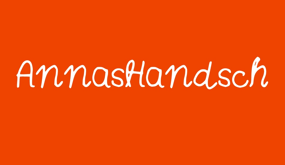 AnnasHandschrift font big
