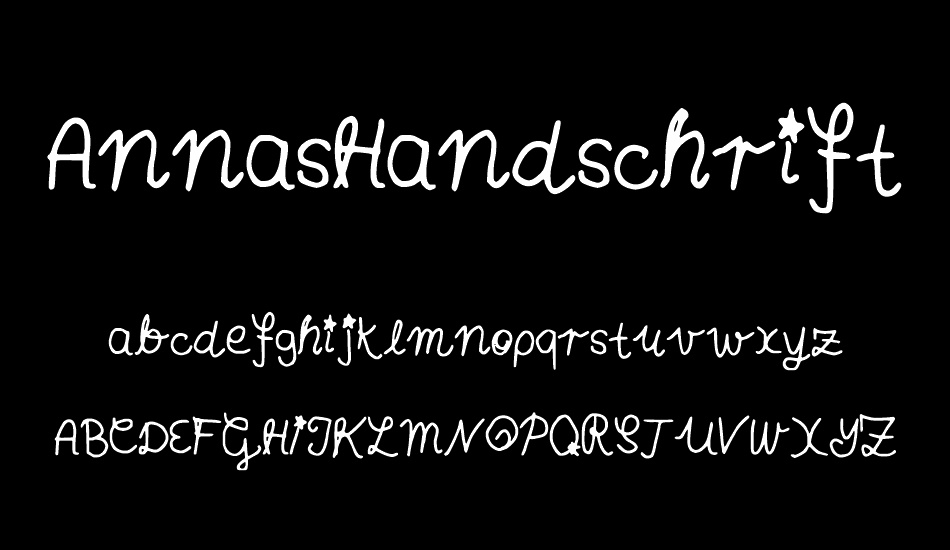 AnnasHandschrift font