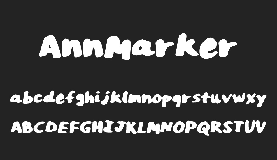 AnnMarker font
