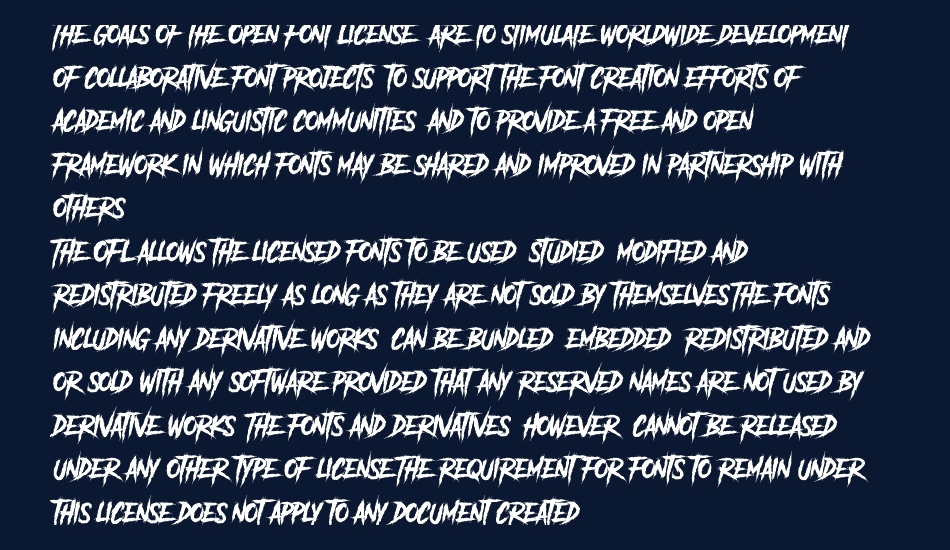 Another Danger - Demo font 1