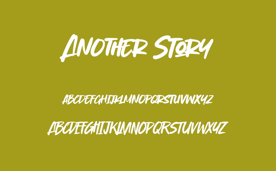 Another Story font