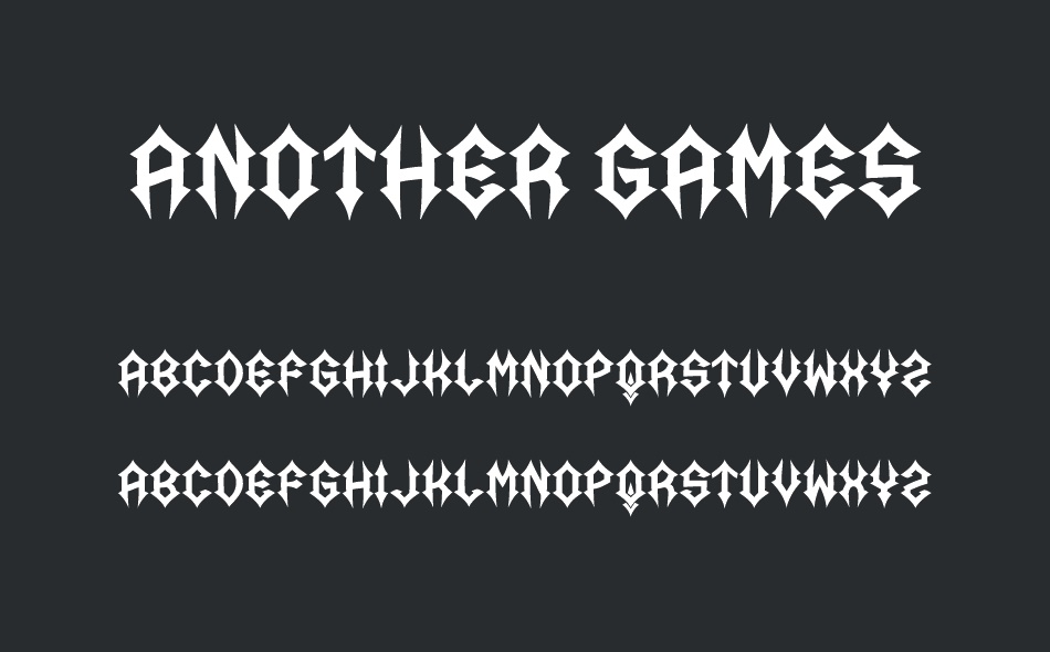 Another Games font