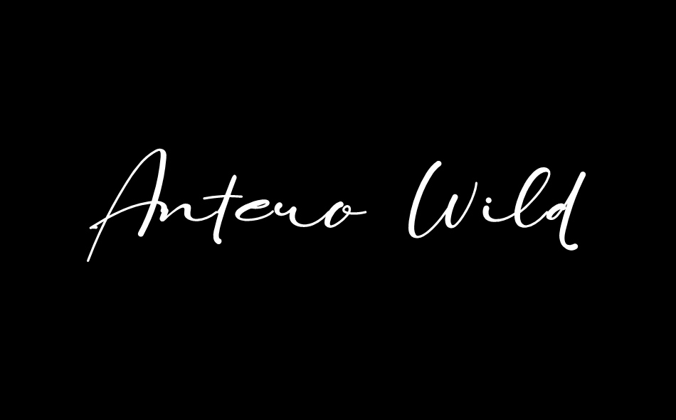 Antero Wild font big