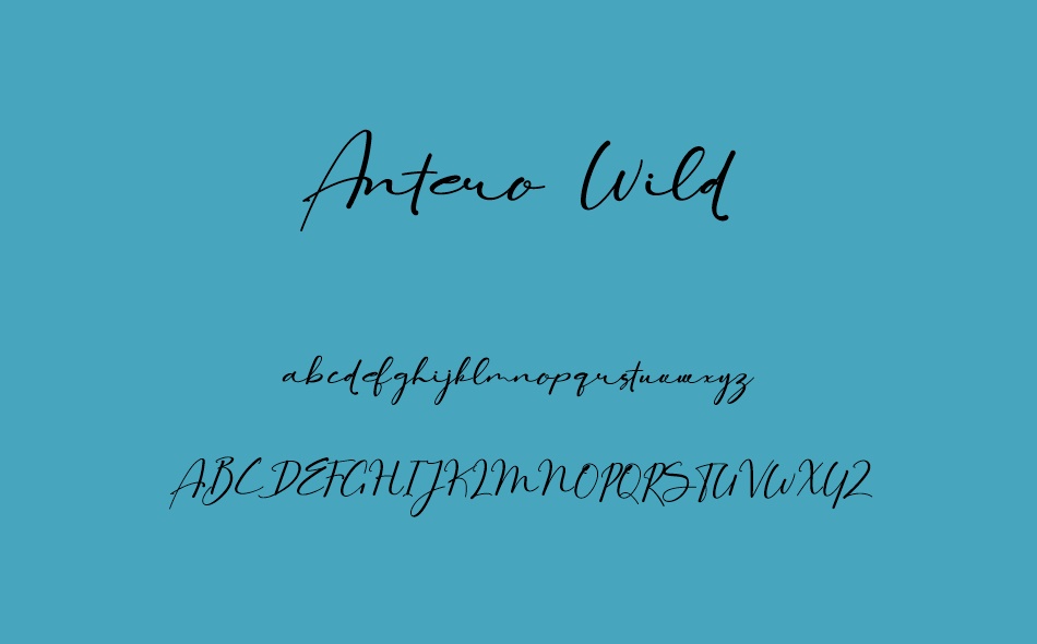 Antero Wild font