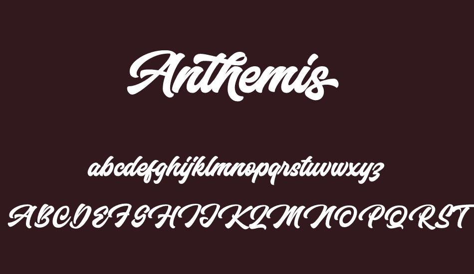 Anthemis Personal Use Only font