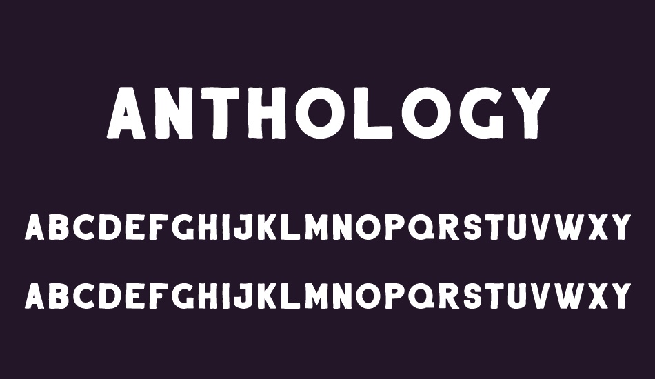 Anthology Regular DEMO font