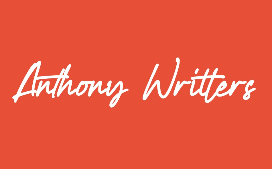 Anthony Writters font big