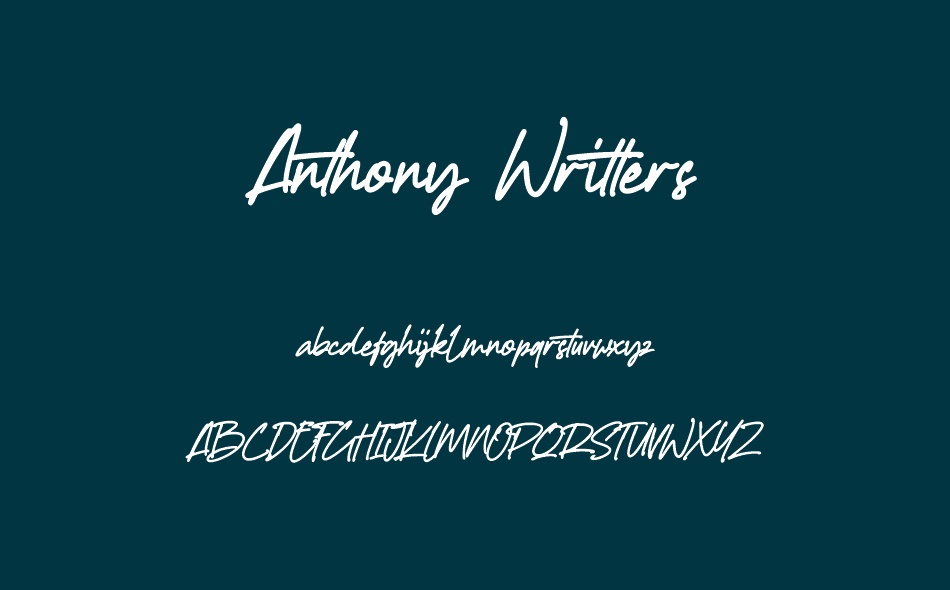 Anthony Writters font