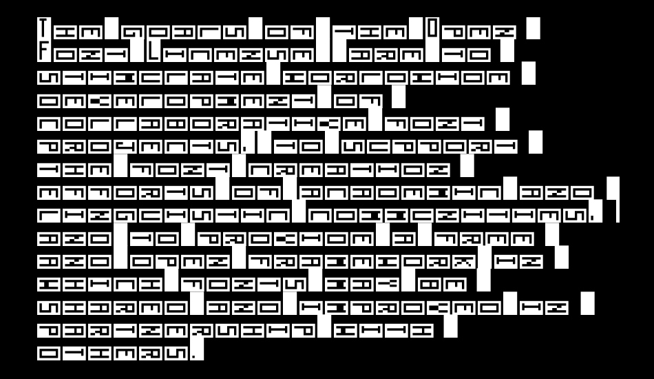 Anti-Digital font 1