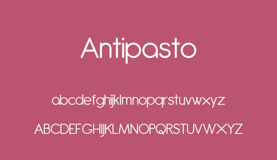 Antipasto font