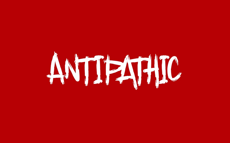 Antipathic font big