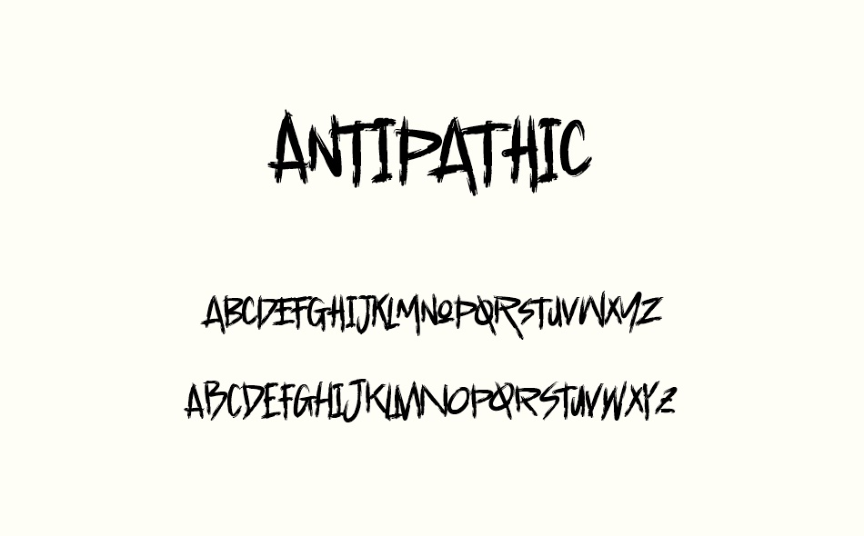 Antipathic font