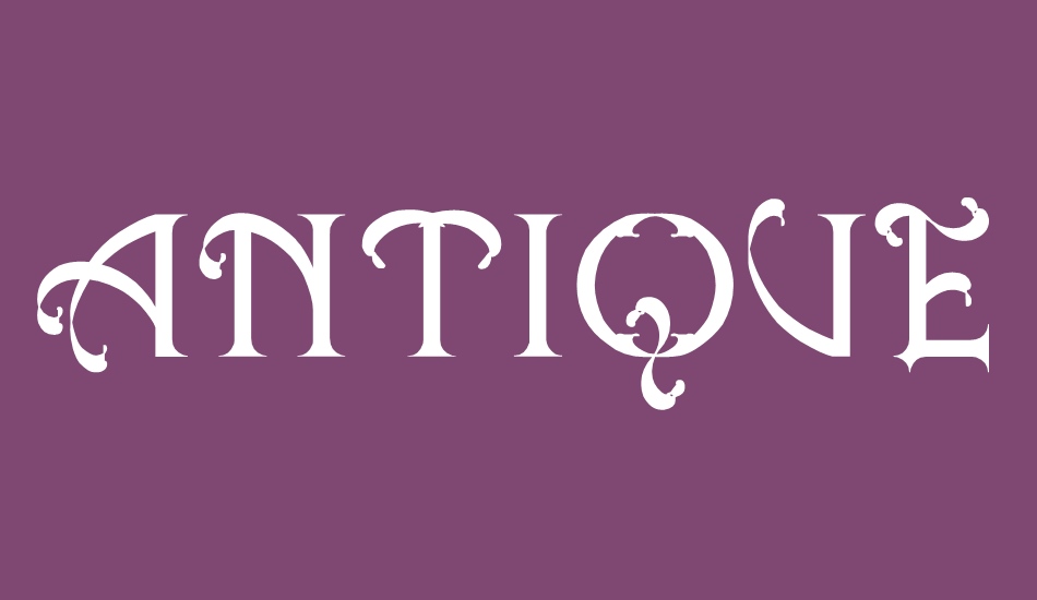 Antique Quest St font big