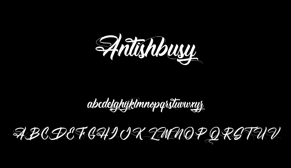 Antishbusy font