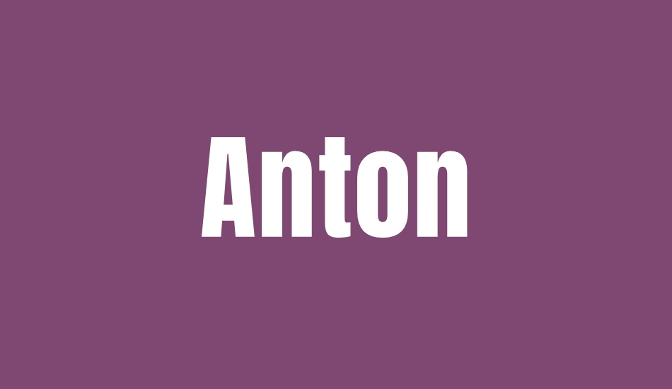 anton font big