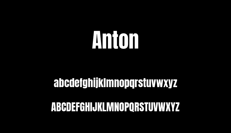 anton font