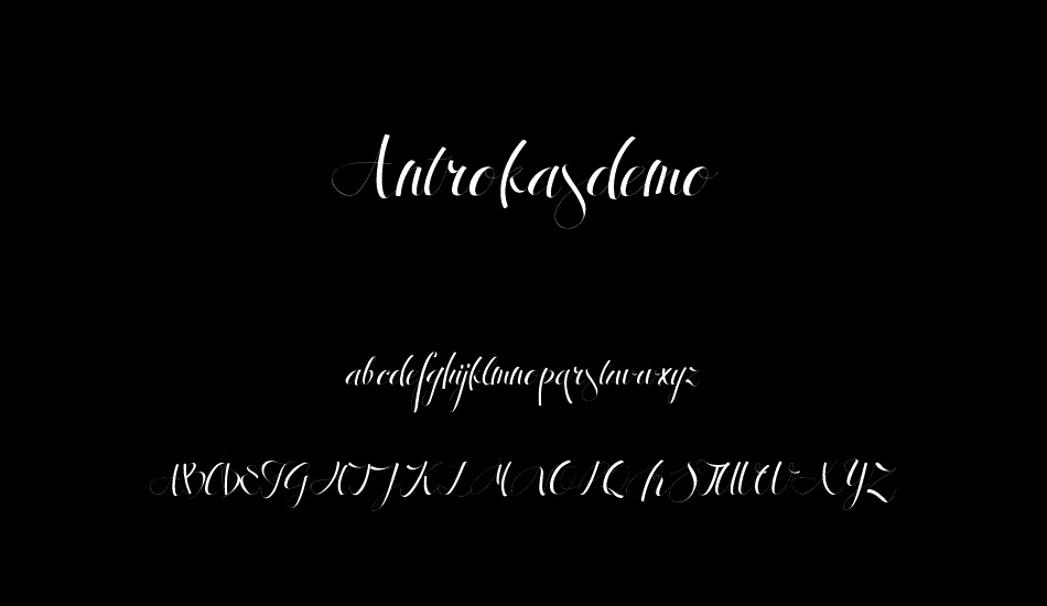 Antrokasdemo font