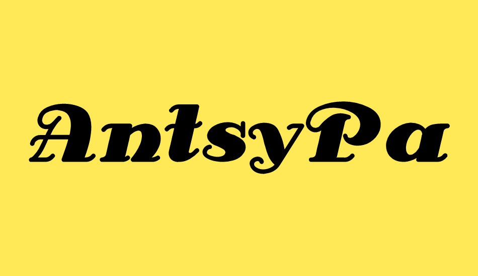 AntsyPants font big