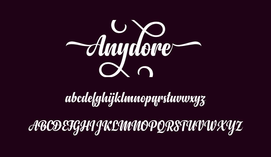 anydore font