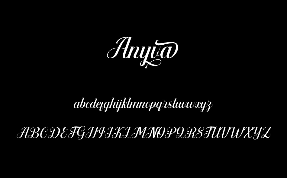 Anyva font