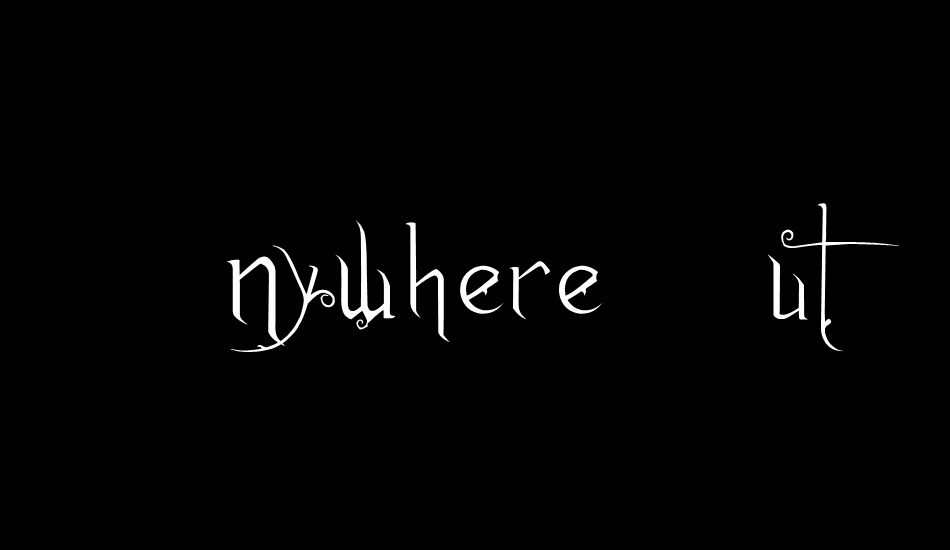Anywhere But Home font big