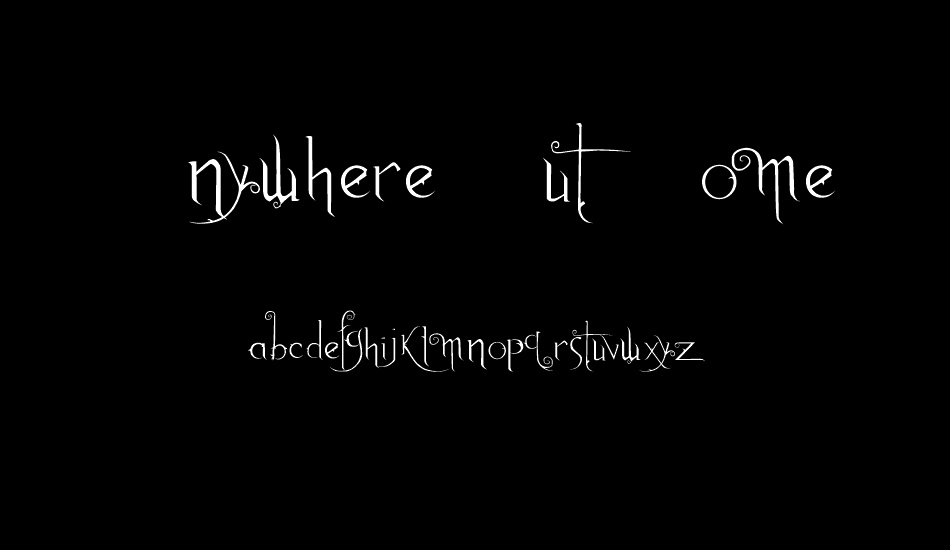 Anywhere But Home font