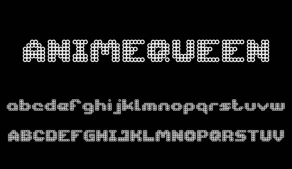 ANIMEQUEEN font