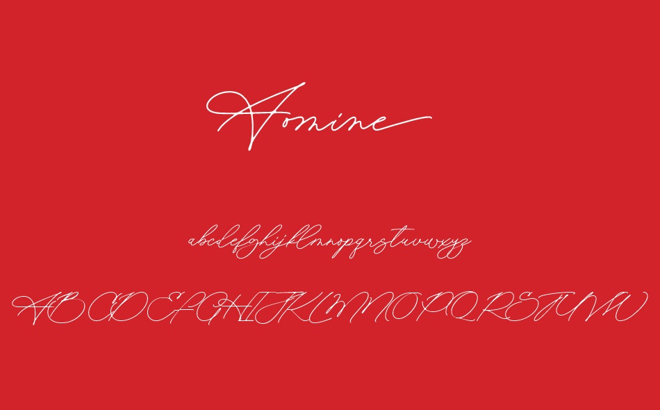 Aomine font