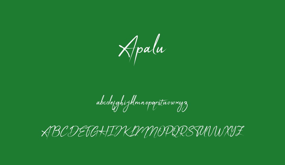 Apalu font