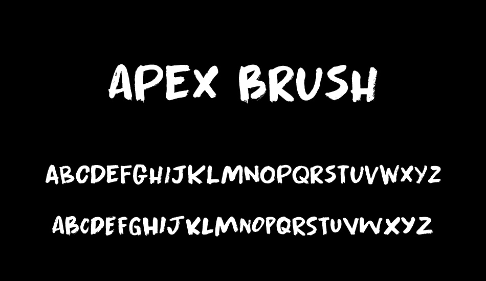Apex Brush DEMO font