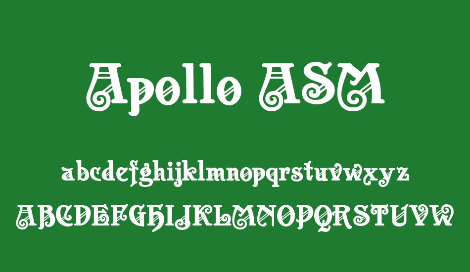 Apollo ASM font