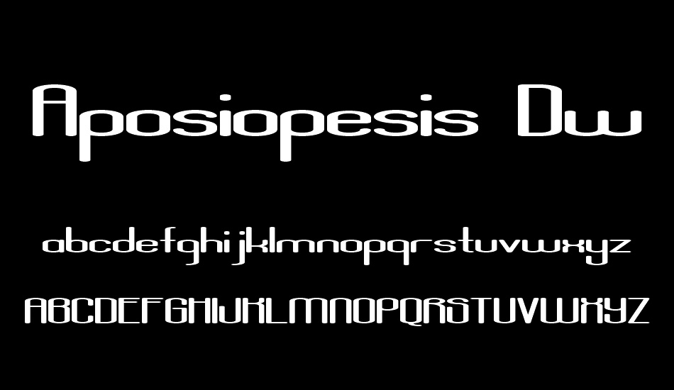 Aposiopesis Dwarfed font