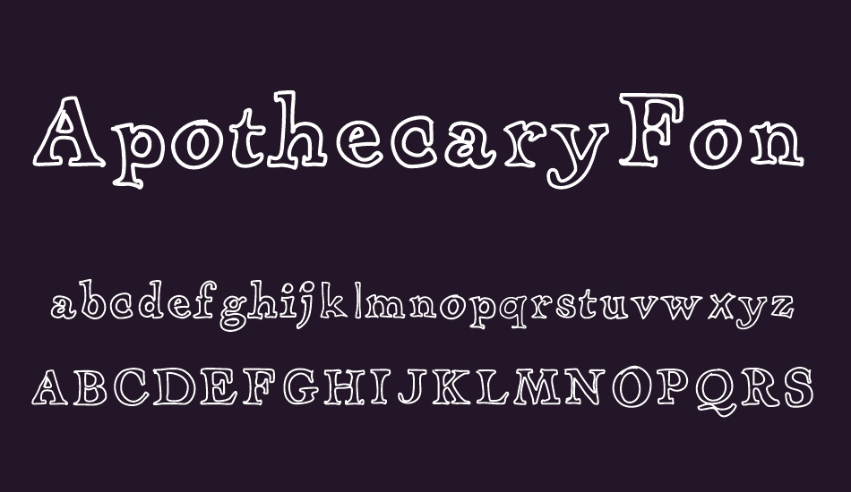 ApothecaryFont font