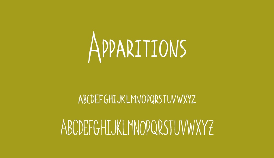 Apparitions font