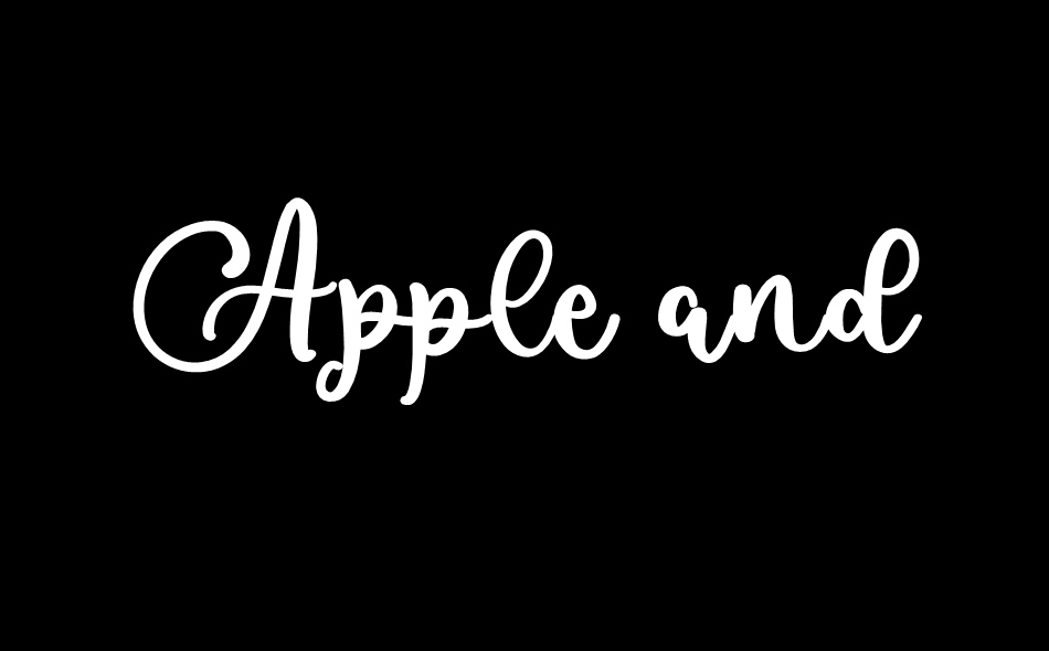 Apple and Sugar font big