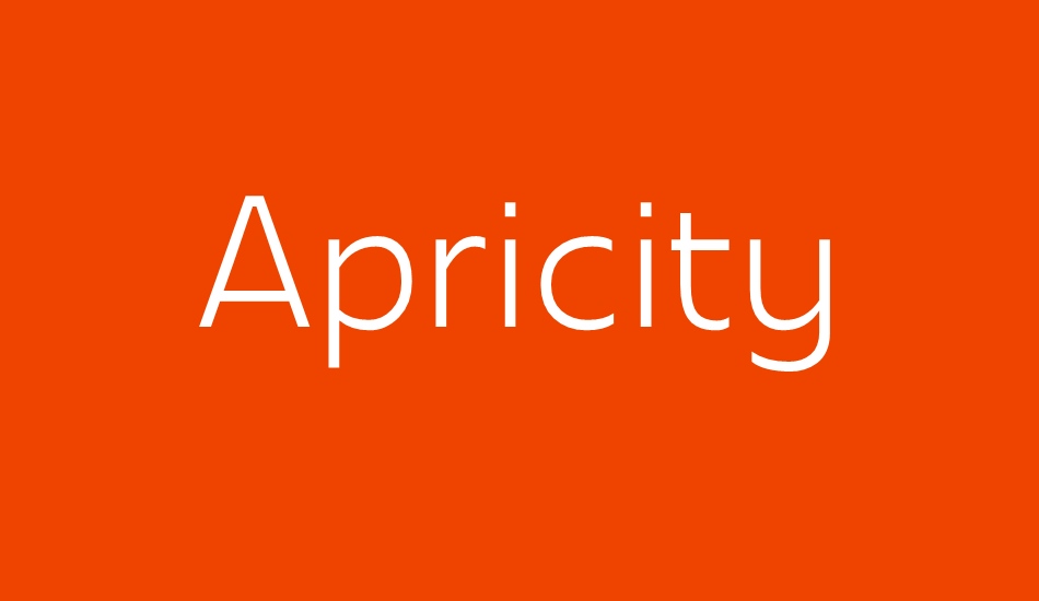 Apricity font big