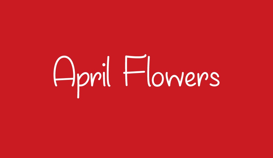 April Flowers font big