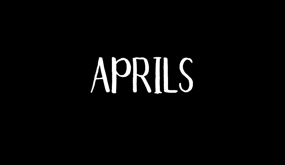 Aprils Regular font big