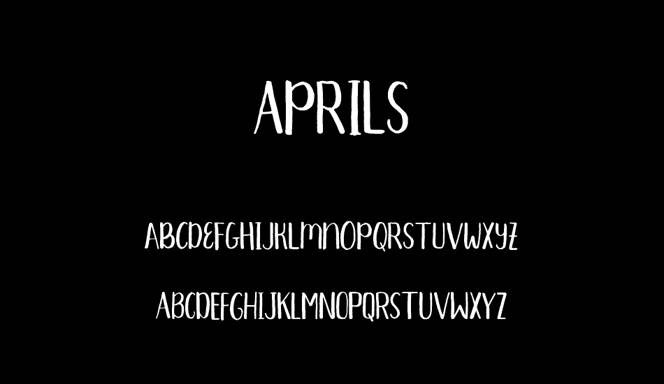 Aprils Regular font