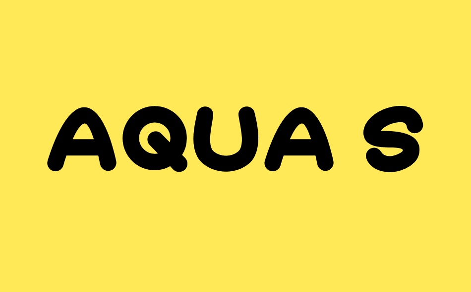 Aqua Smile font big