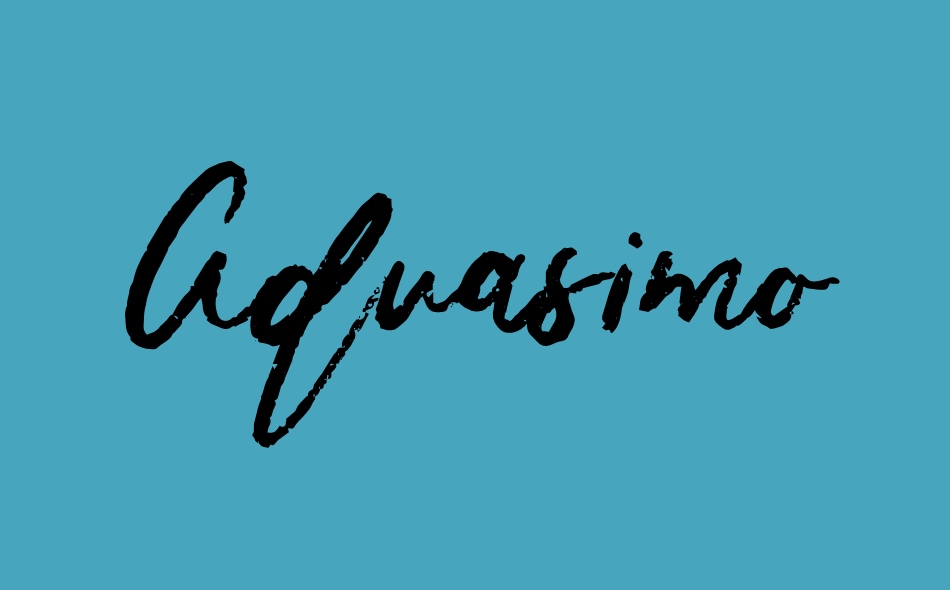 Aquasimo font big