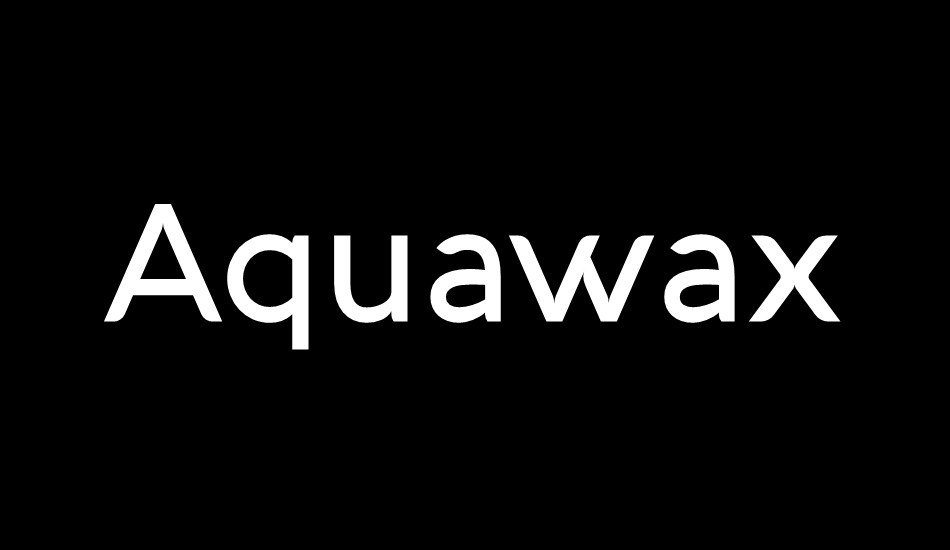 aquawax font big