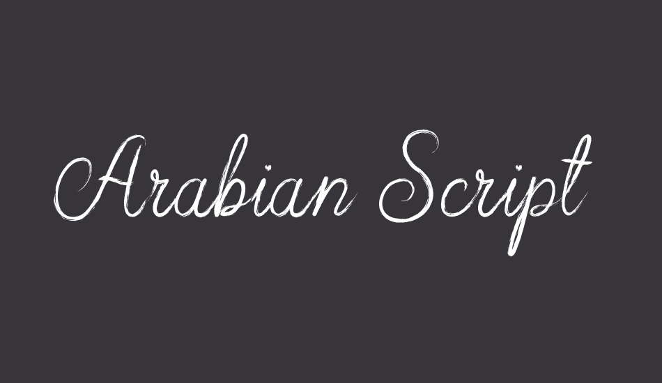 arabian-script font big