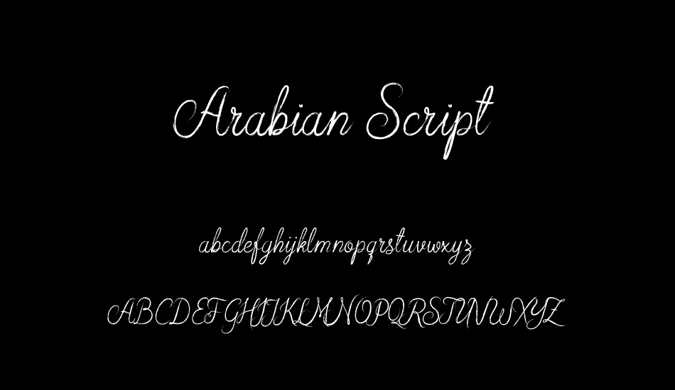 arabian-script font