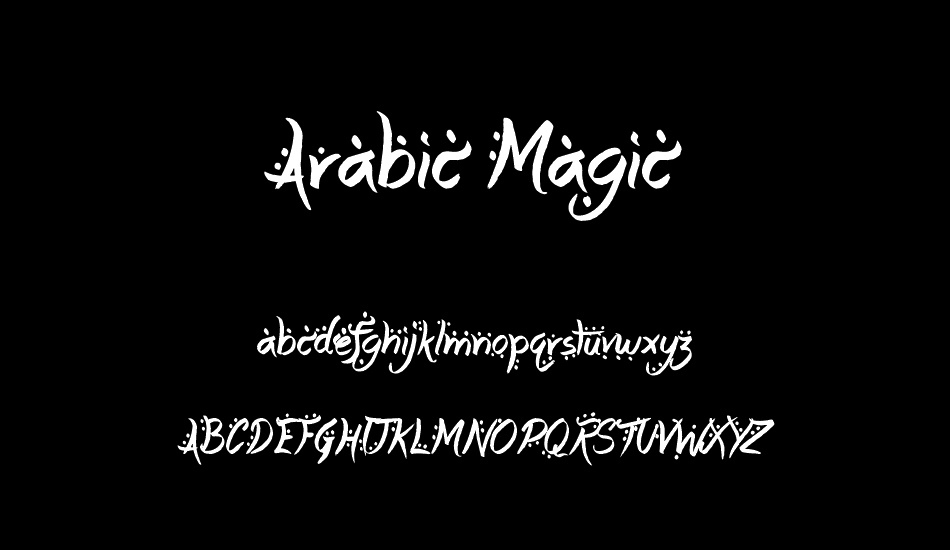 Arabic Magic font
