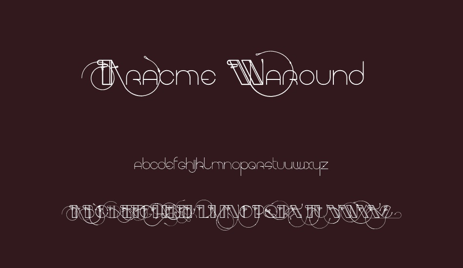 Aracme Waround font